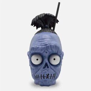 Cinemark Regal Beetlejuice Bob Shrunken Head Sippy Cup + Straw - BRAND NEW